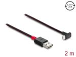 DELOCK EASY-USB 2.0 Kabel Typ-A St > USB-C St gew. 2m schw