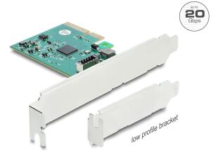 DELOCK PCI Expr x4 Karte > 1x int. USB 20Gbps Typ-E Key A
