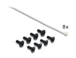 DeLOCK 19″ 1 HE Patchpanel 24 Port Cat.6 mit LED und Entlastungsschiene ungeschirmt schwarz
