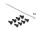 DeLOCK 19″ 1 HE Patchpanel 24 Port Cat.6 mit LED und Entlastungsschiene ungeschirmt schwarz