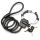 MASTER LOCK Street Cuff Schwarz 1000 mm Kabelschloss
