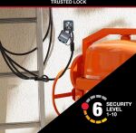 MASTER LOCK Schlaufenkabel mit Vorhängeschloss -...