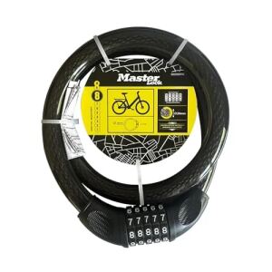 MASTER LOCK Fahrrad-Kabelschloss mit Kombinationsschloss