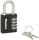 MASTER LOCK Zahlenschloss Zinc 40mm Sicherheitsnotschlüssel