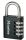 MASTER LOCK 40 mm breites Vorhngeschloss mit individuell einstellbarer Zahlenkombination; schwarz