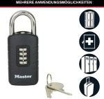MASTER LOCK Zahlensschloss mit Sicherheitsnotschlüssel