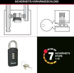 MASTER LOCK Zahlensschloss mit Sicherheitsnotschlüssel