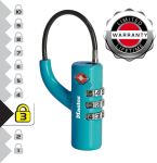 MASTER LOCK TSA Zahlenschloss Blau, 8,1 x 1,8 x 1,8 cm