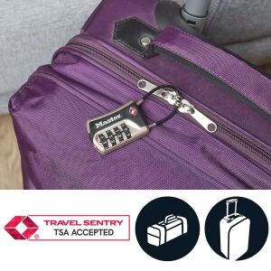 MASTER LOCK TSA Zahlenschloss  Nickel, 9,3x3,6x1,5 cm