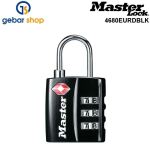 MASTER LOCK TSA Zahlenschloss, Schwarz, 5,5 x 3 x 2,6 cm