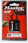 MASTER LOCK TSA Zahlenschloss, Schwarz, 5,5 x 3 x 2,6 cm