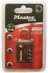 MASTER LOCK TSA Zahlenschloss, Braunes Leder, 5,5x3x2,6cm