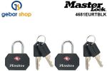 MASTER LOCK TSA Vorhängeschlösser  Schwarz, 4x3x2,2cm,2Stk