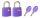 MASTER LOCK TSA Zahlenschloss Zuf.Farbe,3,8x2,3x1,1cm,2Stk