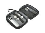 Conceptronic UMBRIX01B Tech Organizer Tasche, Elektronik-Reise-Organizer, universelle Zubehörtasche für Kabel, Ladegeräte, Maus und Festplatten, tragbare Aufbewahrungstasche, hergestellt aus recycelten Materialien