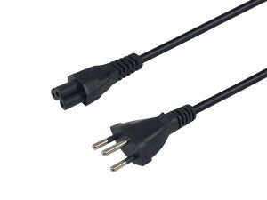 Equip Hochwertiges Netzkabel, T12 auf C5, 1,8m