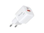 Equip 2-Port 20W GaN USB PD Ladegerät, USB-C x 1, USB-A x 1