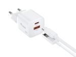 Equip 2-Port 20W GaN USB PD Ladegerät, USB-C x 1, USB-A x 1, 25 Stück/Packung