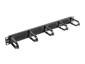 Equip 9"-Rack-Kabelmanagement-Panel mit Bürsten, Schwarz