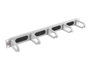 Equip 19"-Rack-Kabelmanagement-Panel mit Bürstenoberfläche, Grau