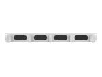 Equip 19"-Rack-Kabelmanagement-Panel mit Bürstenoberfläche, Grau