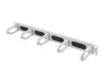 Equip 19"-Rack-Kabelmanagement-Panel mit Bürstenoberfläche, Grau