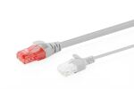 Digitus CAT 6 U-UTP Slim Patchkabel, 0,3 m, Grau