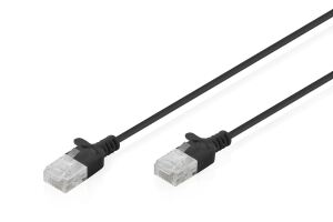 Digitus CAT 6 U-UTP Slim Patchkabel, 0,5 m, Blau