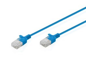 Digitus CAT 6 U-UTP Slim Patchkabel, 5 m, Blau