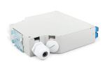 Digitus LWL-Hutschienenbox, OS2, bestückt, mit SC-Adapter und Pigtail