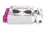 Digitus LWL-Hutschienenbox, MM-OM4, bestückt, mit SC-Adapter und Pigtail