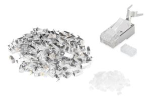 Digitus Modularstecker für Rundkabel, CAT 6A, geschirmt - 100 Stk.