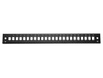 Equip 24-Port-Frontblende für LC-Duplex, SC-Simplex, 1 HE, Schwarz