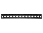 Equip 24-Port-Frontblende für LC-Duplex, SC-Simplex, 1 HE, Schwarz