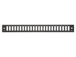Equip 24-Port-Frontblende für SC-Duplex, 1 HE, Schwarz