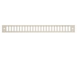 Equip 24-Port-Frontplatte für SC-Duplex, 1 HE, Grau