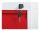 Phoenix Safe Co. FC1003GRK Aktenschrank Stahl Grau, Rot