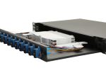 Equip 12-Port-Glasfaser-Spleißbox, SC Duplex, OS2, 1 HE, ausgestattet, Schwarz