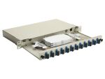 Equip 12-Port-Glasfaser-Spleißbox, SC Duplex, OS2, 1 HE, ausgestattet, Grau