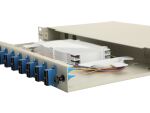 Equip 12-Port-Glasfaser-Spleißbox, SC Duplex, OS2, 1 HE, ausgestattet, Grau