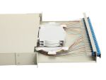 Equip 24-Port Glasfaser-Spleißbox, LC-Duplex, OS2, 1 HE, ausgestattet, Grau