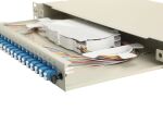 Equip 24-Port Glasfaser-Spleißbox, LC-Duplex, OS2, 1 HE, ausgestattet, Grau