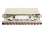 Equip 24-Port Glasfaser-Spleißbox, LC-Duplex, OM4, 1 HE, ausgestattet, Grau