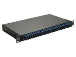 Equip 24-Port Glasfaser-Spleißbox, SC Duplex, OS2, 1 HE, ausgestattet, Schwarz