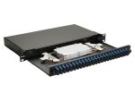 Equip 24-Port Glasfaser-Spleißbox, SC Duplex, OS2, 1 HE, ausgestattet, Schwarz