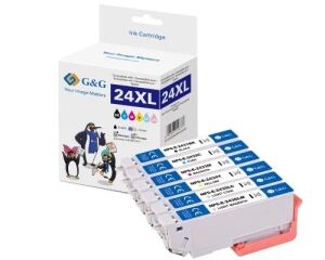 G&G 6 Tintenpatronen ersetzen Epson 24XL