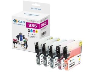 G&G Patrone Brother LC-985(Multipack) 2xBK + je 1 x C, M, Y