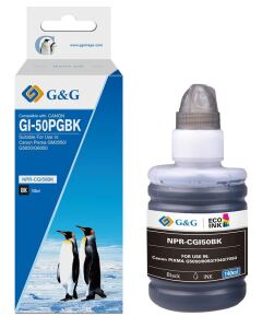 G&G Kompatibel mit Canon GI-50 PGBK/ 3386C001 Nachfüll-Tinte Schwarz