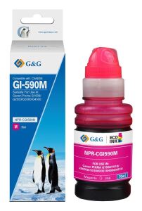 G&G Kompatibel mit Canon GI-590M/ 1605C001 Nachfüll-Tinte Magenta
