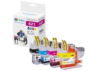 G&G Kompatibel mit Brother LC421VAL Druckerpatronen Multipack (4 x 200 Seiten) cyan, magenta, gelb, schwarz